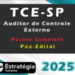 TCE-SP (Auditor de Controle Externo)  Pacote Teórico Estratégia 2025 - PÓS-EDITAL