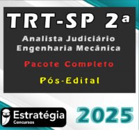 TRT SP 2a Regiao Analista Judiciario Engenharia Mecanica