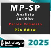 MP SP Analista Juridico Pacote Teorico Estrategia 2025 Pos Edital