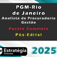 PGM Rio de Janeiro Analista de Procuradoria Gestao