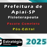 Prefeitura de Apiai SP Fisioterapeuta 2025 1