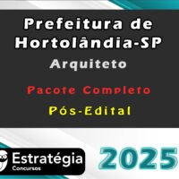 Prefeitura de Hortolandia SP Arquiteto 2025
