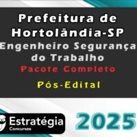Prefeitura de Hortolandia SP Engenheiro Seguranca do Trabalho