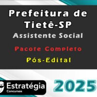 Prefeitura de Tiete SP Assistente Social assistenet social 2025