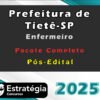 Prefeitura de Tiete SP Enfermeiro 2025