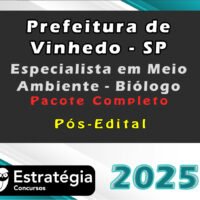 Prefeitura de Vinhedo SP Especialista em Meio Ambiente Biologo 