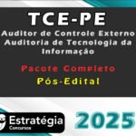 TCE-PE (Auditor de Controle Externo - Auditoria de Tecnologia da Informação) (Pós-Edital)- Pacote Teórico  - Estrategia 2025