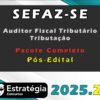 SEFAZ SE Auditor Fiscal Tributario Tributacao 2025