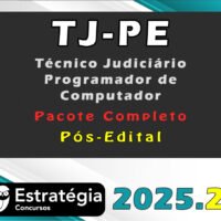 TJ PE Tecnico Judiciario Apoio Especializado Programador de Computador