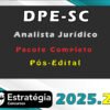 DPE SC Analista Juridico Pacote 2025 Pos Edital