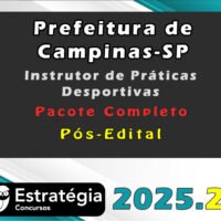 Prefeitura de Campinas SP Instrutor de Praticas Desportivas Pacote Completo