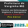Prefeitura de Varginha MG Tecnico em Enfermagem Urgencia e Emergencia