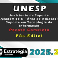 UNESP Assistente de Suporte Academico II Area de Atuacao Suporte em Tecnologia da Informacao