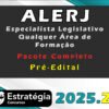 ALERJ (Especialista Legislativo Qualquer Área de Formação) 2025