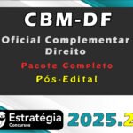 CBM-DF (Oficial Complementar - Direito) Pacotaço - Pacote Teórico + Pacote Passo Estratégico (Pós-Edital) - Estrategia 2025.2
