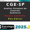 CGE SP Auditor Estadual de Controle Auditoria Pacote 2025 Pos Edital