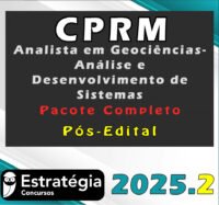 CPRM Analista em Geociências Análise e Desenvolvimento de Sistemas 2025