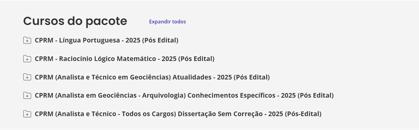 CPRM Analista em Geociências Arquivologia