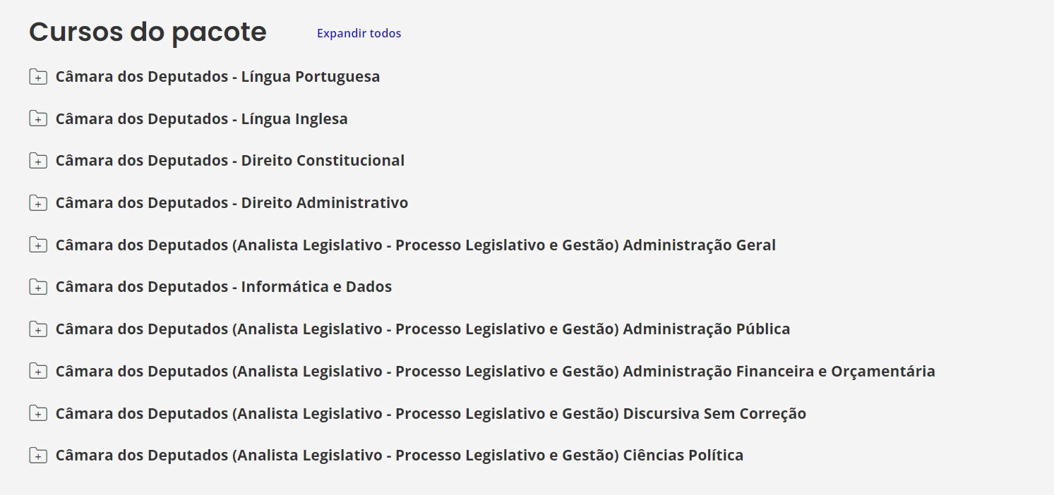 Câmara dos Deputados Analista Legislativo Processo Legislativo e Gestão 2025)