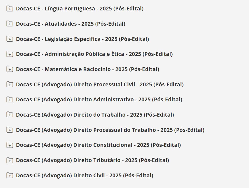 Docas CE (Advogado) 2025