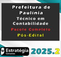 Prefeitura de Paulínia SP Técnico em Contabilidade