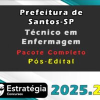 Prefeitura de Santos SP Tecnico em Enfermagem 2025.2