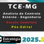 TCE-MG (Analista de Controle Externo - Engenharia) Pacote Completo  - Estrategia 2025.2