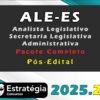 ALE ES Analista Legislativo Secretaria Legislativa Administrativa