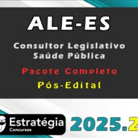 ALE ES Consultor Legislativo Saúde Pública 2025