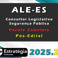 ALE ES ( Consultor Legislativo Segurança Pública