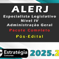 ALERJ Especialista Legislativo Nível IV Administração Geral