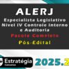 ALERJ Especialista Legislativo Nível IV Controle Interno e Auditoria 2025
