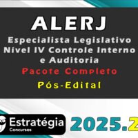 ALERJ Especialista Legislativo Nível IV Controle Interno e Auditoria 2025
