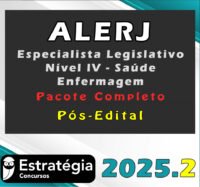 ALERJ Especialista Legislativo Nível IV Saúde Enfermagem