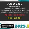 AMAZUL Técnico em Desenvolvimento de Tecnologia Nuclear e Defesa Assistente Administrativo 20205
