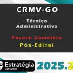 CRMV-GO (Técnico Administrativo) - Pós-Edital - Pacote Completo - Estrategia 2025.2