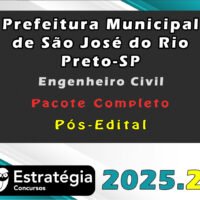 Prefeitura de São José do Rio Preto SP Engenheiro Civil 2025