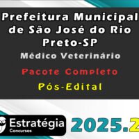 Prefeitura de São José do Rio Preto SP (Médico Veterinário) 2025