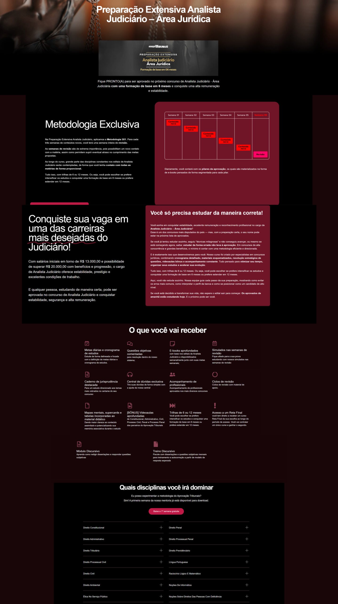 Preparação Extensiva Analista Judiciário – Área Jurídica aprovacao pge 2025 2026