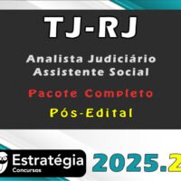 TJ RJ Analista Judiciário Assistente Socialc 2025