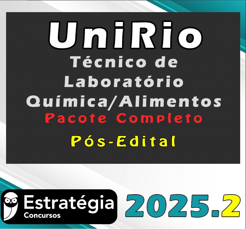 UniRioTécnico de Laboratório Química Alimentos