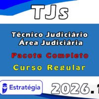 TJs Curso Regular Técnico Judiciário Área Judiciária 2026