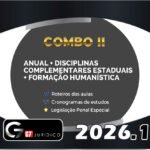 COMBO II - ANUAL (Intensivo I + Intensivo II) + Disciplinas Complementares Estaduais + Formação Humanística +LPE - G7 2026