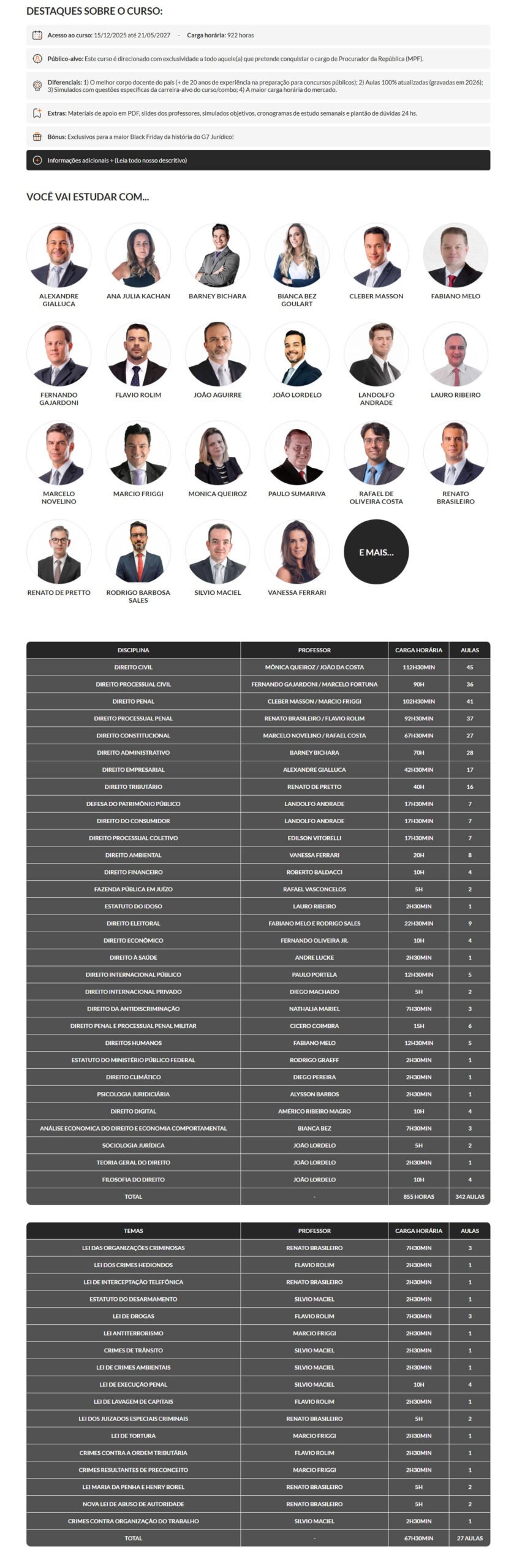 COMBO XIV Ministério Público Federal + Legislação Penal Especial G7 2026 COMBO XIV Ministério Público Federal + Legislação Penal Especial G7 2026
