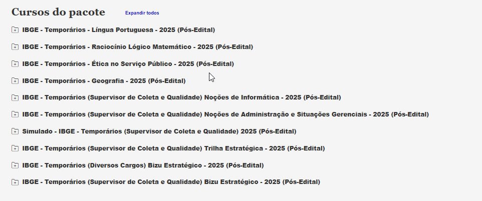 IBGE Temporários (Supervisor de Coleta e Qualidade) Pacote 2025 (Pós Edital)