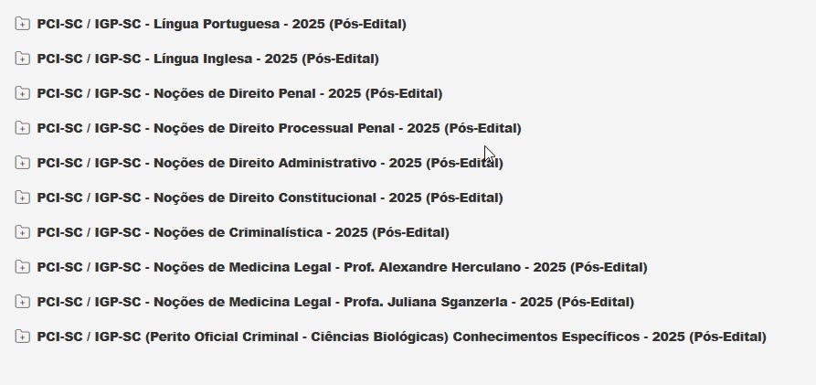 PCI SC IGP SC (Perito Oficial Criminal Ciências Biológica PCI SC IGP SC (Perito Oficial Criminal Ciências Biológica