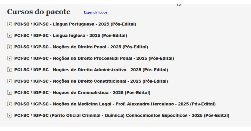 PCI SC IGP SC (Perito Oficial Criminal quimica PCI SC IGP SC (Perito Oficial Criminal quimica