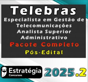 Rateio de Concurso Telebras 2025 Especialista em Gestão de Telecomunicações
