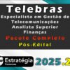 Rateio de Concurso Telebras 2025 Especialista em Gestão de Telecomunicações Analista Superior financas