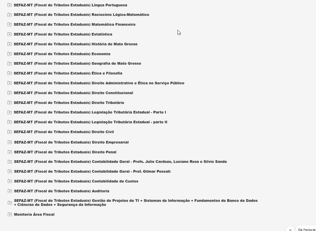 Rateio de Concurso sefaz mt 2025 Fiscal de Tributos Estaduais